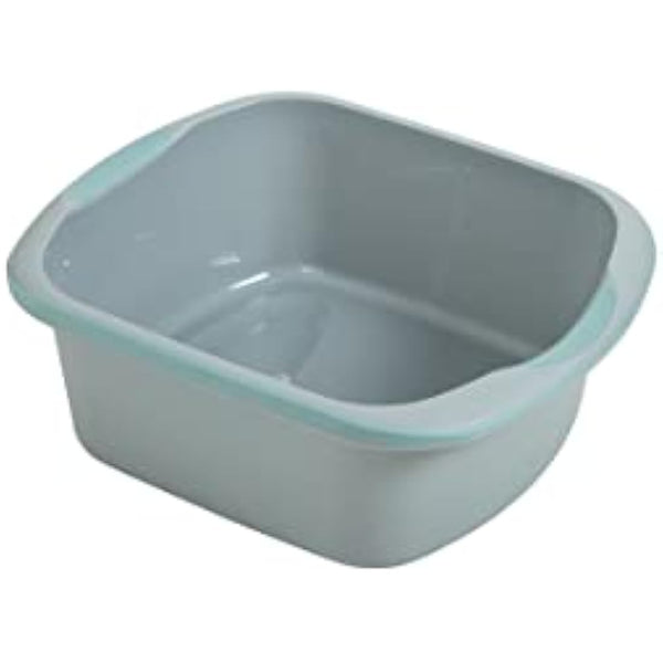 Addis Premium Soft Grip Large Rectangular Washing Up Bowl, 9.5 litre, Tranquil Haze