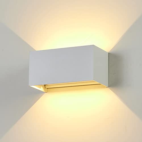 Dr.lazy Led Wall Light Aluminum 20W Indoor Led Wall Lamp 120 Adjustable Up Down Wall Light Outdoor IP65 Waterproof Wall Sconce Lighting Fixtures for