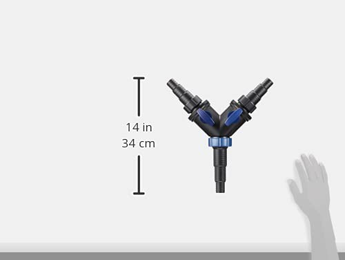 Oase 56668 Y-Splitter 1 1/2 Inch, Black - Water Distributor, Accessories for Universal Step Hose Nozzles, Distributor, Pump Accessories