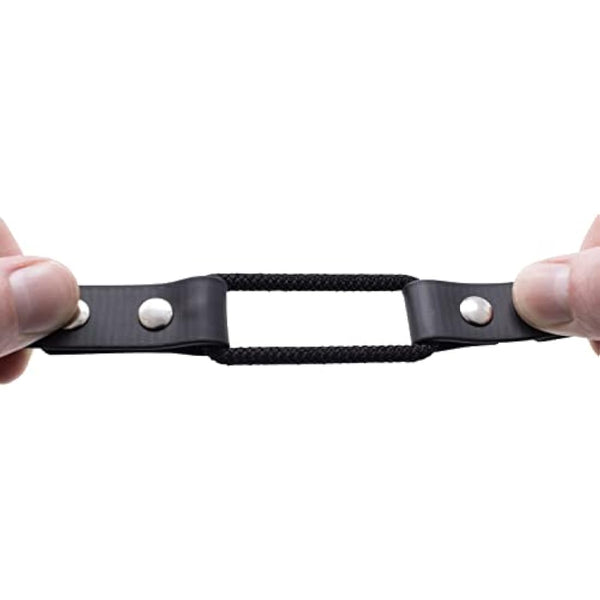 Educator Quick Snap Bungee Dog Collar, Biothane, Waterproof, Odorproof, Easy Connect and Disconnect Clasp and D Ring with Comfort Bungee Loop, Adjustable for Custom Fit, 3/4-Inch, Black