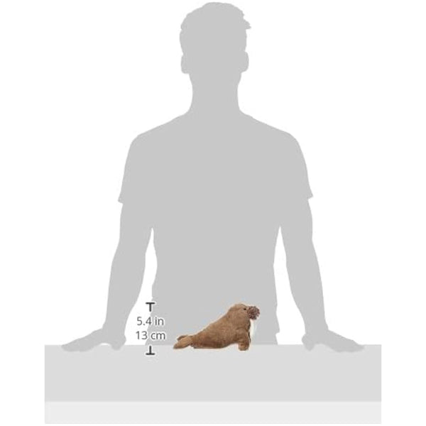 Animal Instincts Snow Mates Winston Walrus, Squeaky Soft Plush Chew Companion Dog Toy - Small