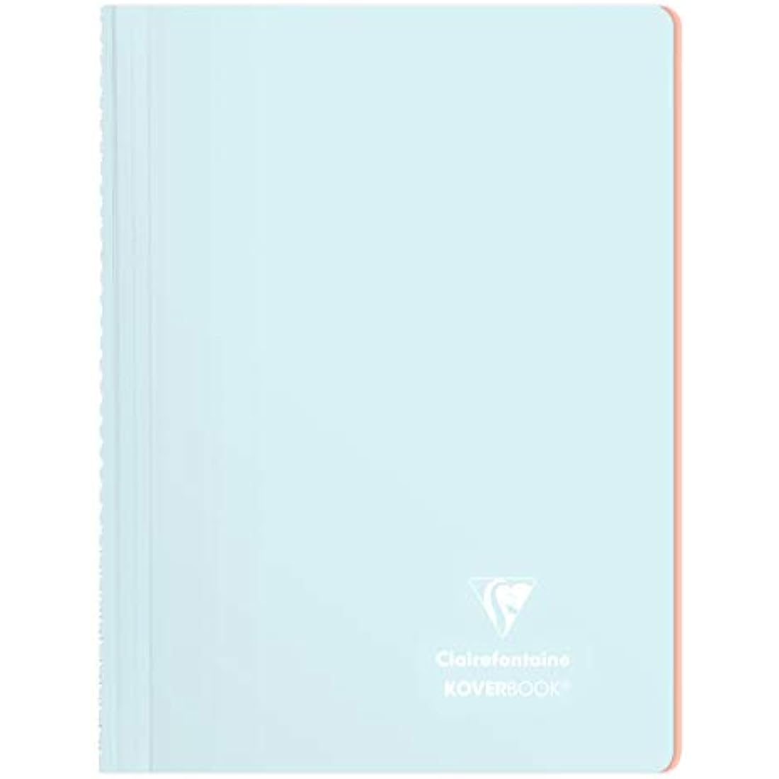 Clairefontaine 376781C Lot de 5 Cahiers à Spirale Koverbook Blush - A4 21x29,7 cm - 160 Pages Lignées - Papier Blanc 90 g - Couverture Enveloppante Polypro Opaque - Couleurs Aléatoires