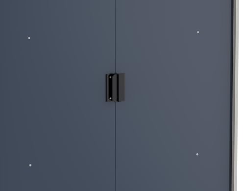 Duramax ECO 8 x 8 (6.35 m2) Metal Garden Storage Shed, Hot-Dipped Galvanized Metal Garden Shed, Tool Storage Shed, Strong Reinforced Roof Structure, Maintenance-Free Metal Shed, Anthracite