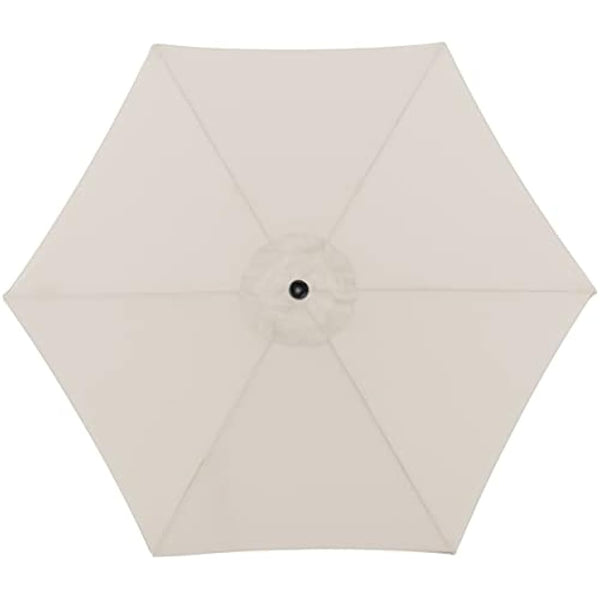 Doppler Jack Parasol 250 cm in Natural – Round Parasol for Balcony and Patio – Folding Umbrella – Balcony Parasol – Crank Umbrella – Garden Umbrella with Crank Function