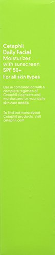 Cetaphil Daily Facial Moisturizer with sunscreen SPF 50+, 1.7 oz