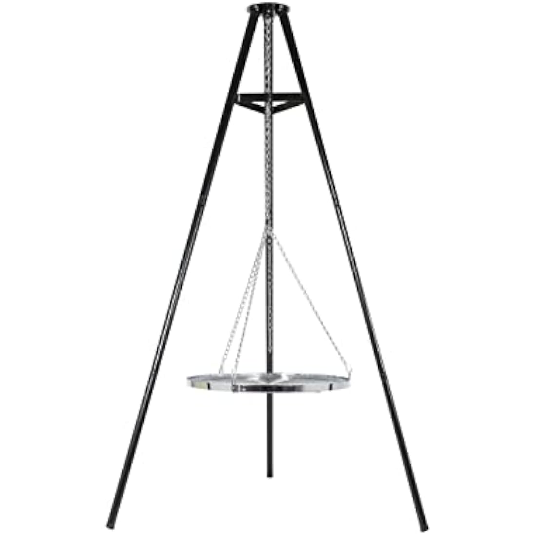 La Hacienda 55578 Tripod Grill, Steel, Black