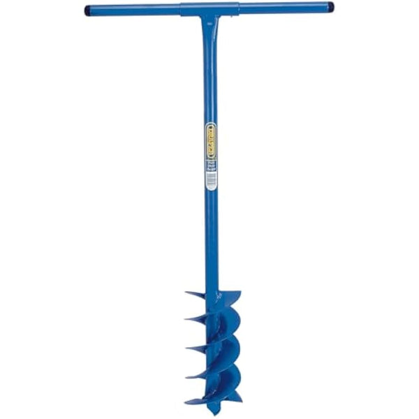 Draper 1050 x 150 mm Fence Post Auger | Post Hole Digger Gardening hand tool| Fence Manual Hand Drill | Tubular steel | 24414 Blue