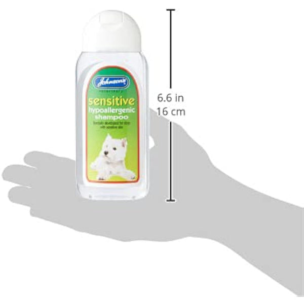 Johnsons Vet Hypo-Allergenic Shampoo, 200 ml, transparent