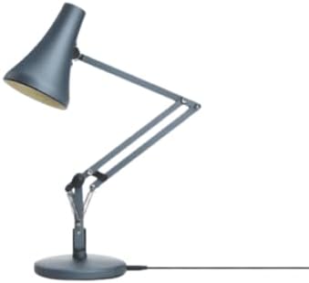 ANGLEPOISE 90 Mini Mini Desk Lamp, Steel Blue, LED Low Energy Dimming Bulb, USB Power Cable, Aluminium Shade and Arms, Anodised Satin Finish, Chrome Plated Fittings, Ideal for Small Spaces