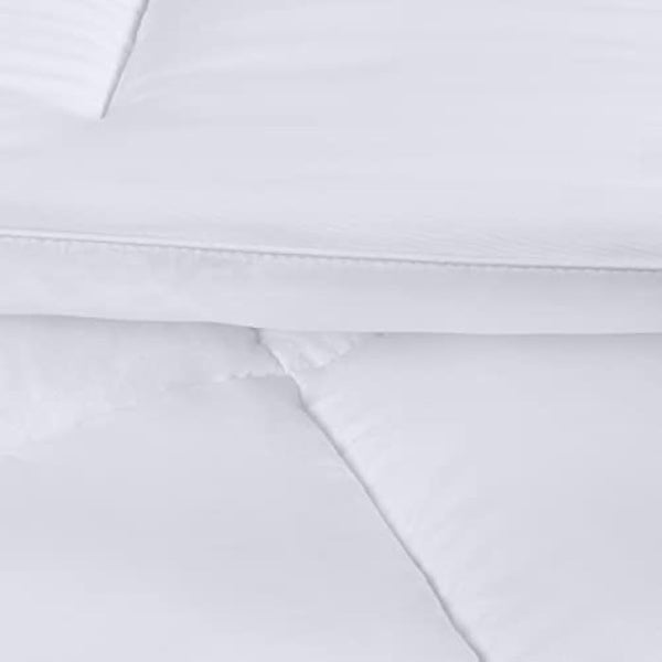 Utopia Bedding 4.5 tog Single Duvet with Corner Tabs, Microfiber Soft Breathable Duvet, Box Stitched All Year Round Quilt 135x200 cm (White)