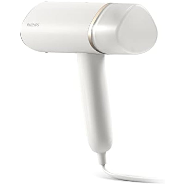 Philips 3000 Series Handheld Steamer, Compact and Foldable, 1000W Power, Up to 20g/min Steam, Ready in 30 Seconds, Safe for All Fabrics, No Ironing Board Needed (STH3020/16)
