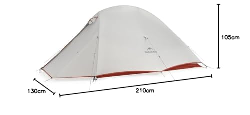 Naturehike Cloud up 2 Camping Tent 2 Man Backpacking Tent 3-4 Season Wild Country Tent Lightweight Dome Tent