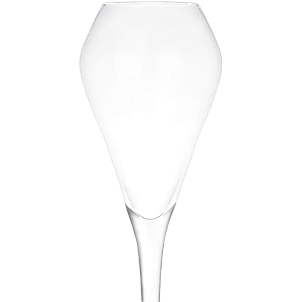 Katie Jayne 285ml 'Tulip' Champagne Flutes Set of 4 | Mouth-Blown Glass Set for Prosecco & Cocktails | 4 Large Modern Glasses for Home Bars, Weddings & Parties | Gift-Boxed, Handmade Drinking Glasses