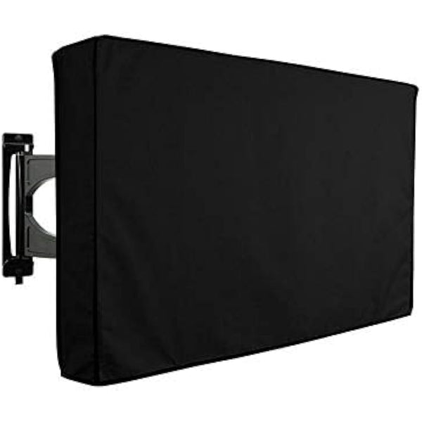 Outdoor TV Cover Waterproof UV Flat Screen Protection for 22” to 75” TV Indoor Dust-proof UCARE Furniture Cover Fits Most Mounts and Brackets Black (60-65”)