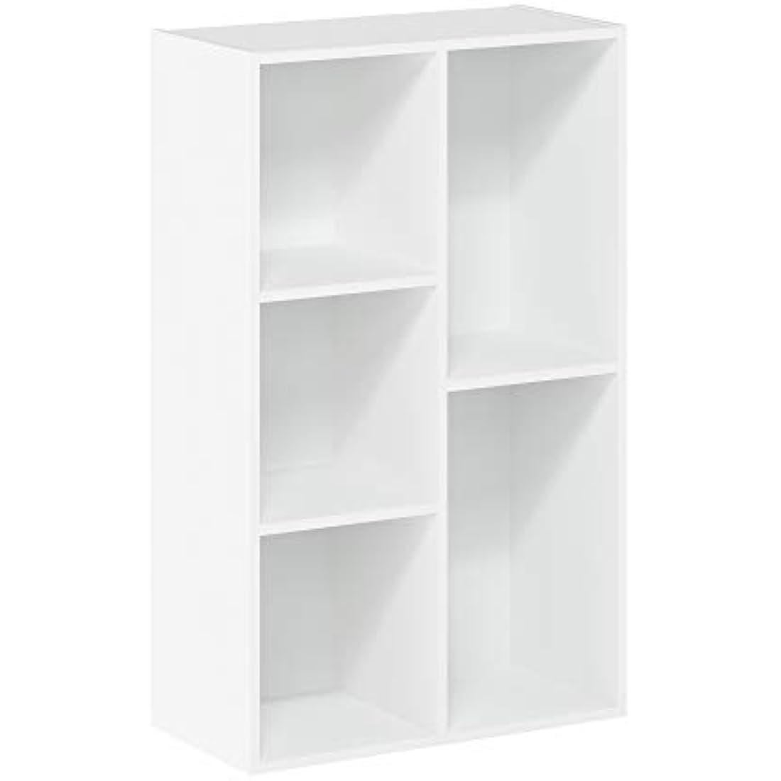 Furinno Luder 5-Cube Reversible Open Shelf, White