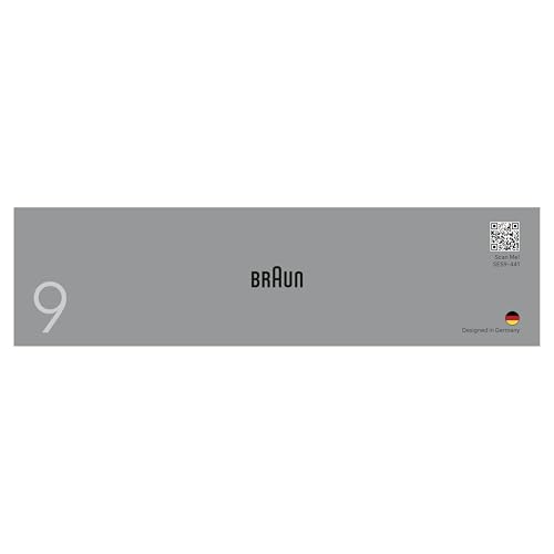 Braun Silk-épil 9, Epilator with Pivoting Head for Easy Hair Removal, Wet & Dry, Lasting Smooth Skin, with Lady Shaver Head & Trimmer Comb, 9-441, White/Silver with EU Plug