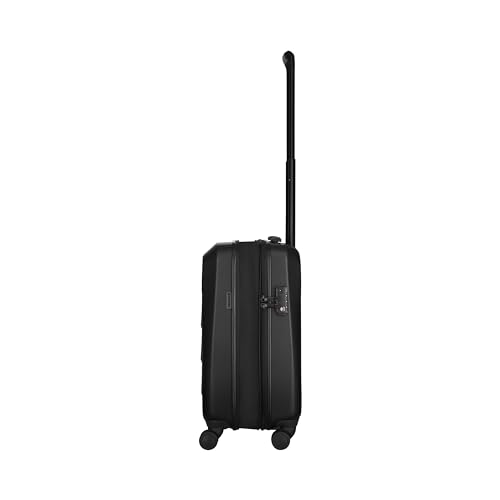 Wenger Prymo Medium hardside case with 4 Wheels, mid-Sized, 59 (67) L, Hardshell, Security Lock, for Men and Women, Travel or Vacation, Black, 612537