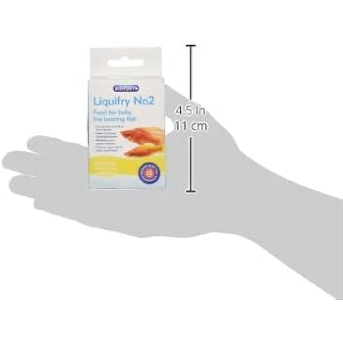 Interpet Liquifry No. 2 - Safe Nutrition for Baby Live Bearing Fish Fry, Food Particles Suspended in Liquid, White, 25 ml (Pack of 1)