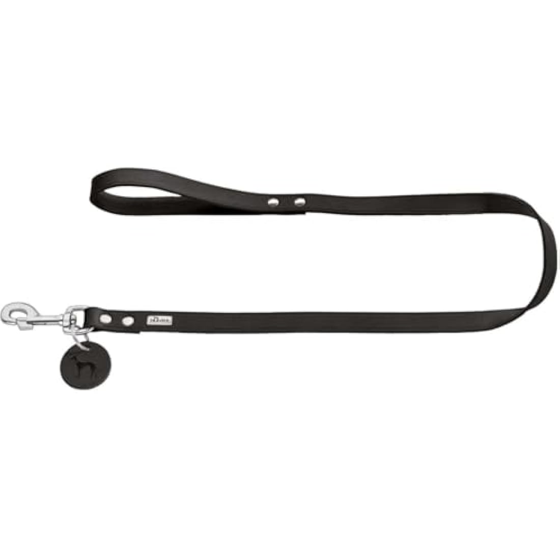 HUNTER Leash, 20/100 Soft genuine cow leather, black