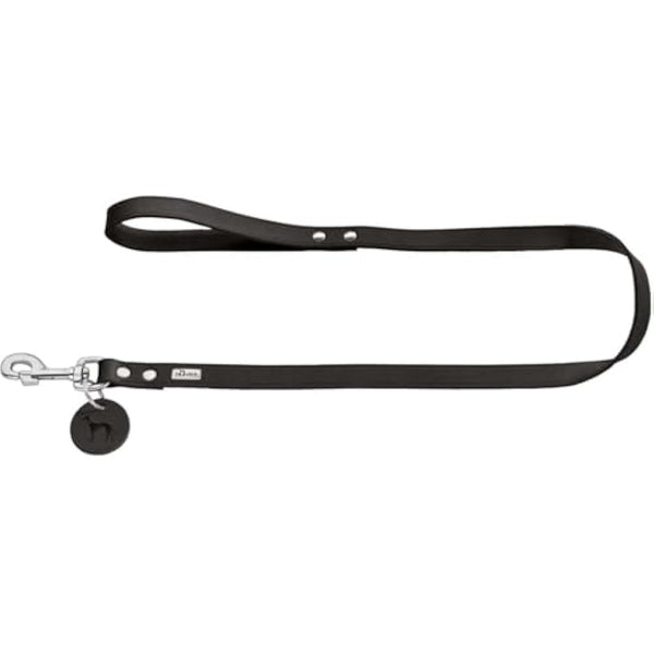 HUNTER Leash, 20/100 Soft genuine cow leather, black