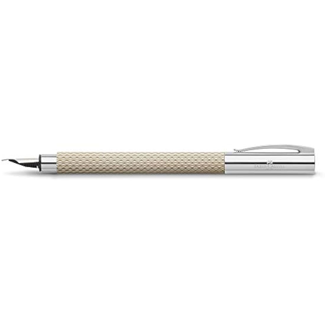 FABER-CASTELL Ambition OpArt 149621 Fountain Pen Nib Width F White Sand Pack of 1
