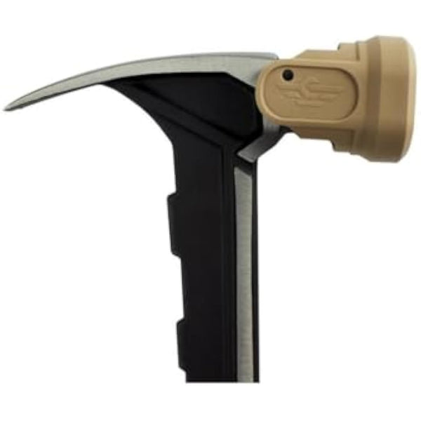 Spec Ops SPEC-M22CF-S Tools Framing Hammer, 22 oz, Rip Claw, Milled Face, Soft Mallet Face, Shock-Absorbing Grip, 3% Donated to Veterans,Black/Tan