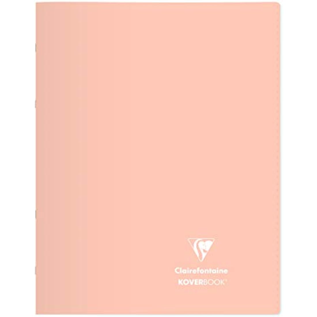 Clairefontaine 981481C Lot de 10 Cahiers Agrafés Koverbook Blush - 24x32 cm - 96 Pages Grands Carreaux - Papier Blanc 90 g - Couverture Polypro Opaque - Couleurs Aléatoires