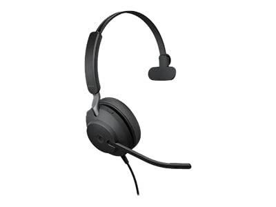 Jabra Evolve2 40 SE Wired Noise-Cancelling Stereo Headset With 3-Microphone Call Technology and USB-A Cable - MS Teams Certified, Works with All Other Platforms - Black