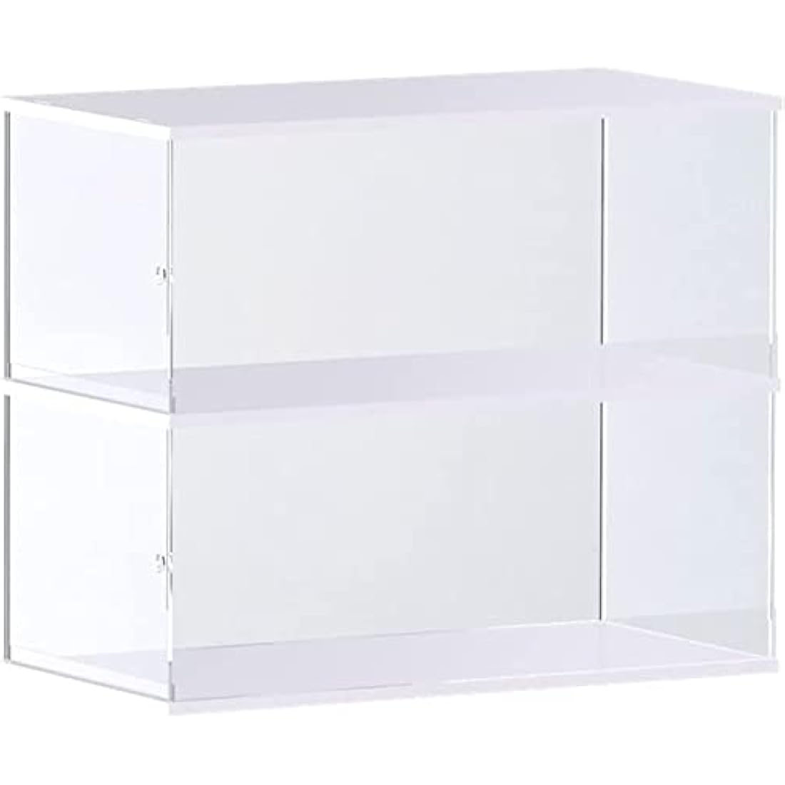 Nynelly 2 Layer Acrylic Display Case for Lego McLaren P1 for Lego Ferrari for Lego Lamborghini for Lego Bugatti for Lego Car Display Case for Model Car Assemble Dustproof Display Box with Door(White)