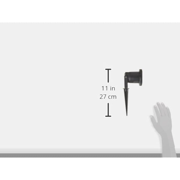 4 Pack GU10 Outdoor Garden Spike Ground Mount or Watt Light IP65 Matt Black SPBLK04