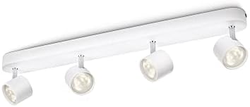 Philips myLiving Star 4 Bar Spotlight Ceiling Light (Integrated 4 x 3 W LED Bulb) - White