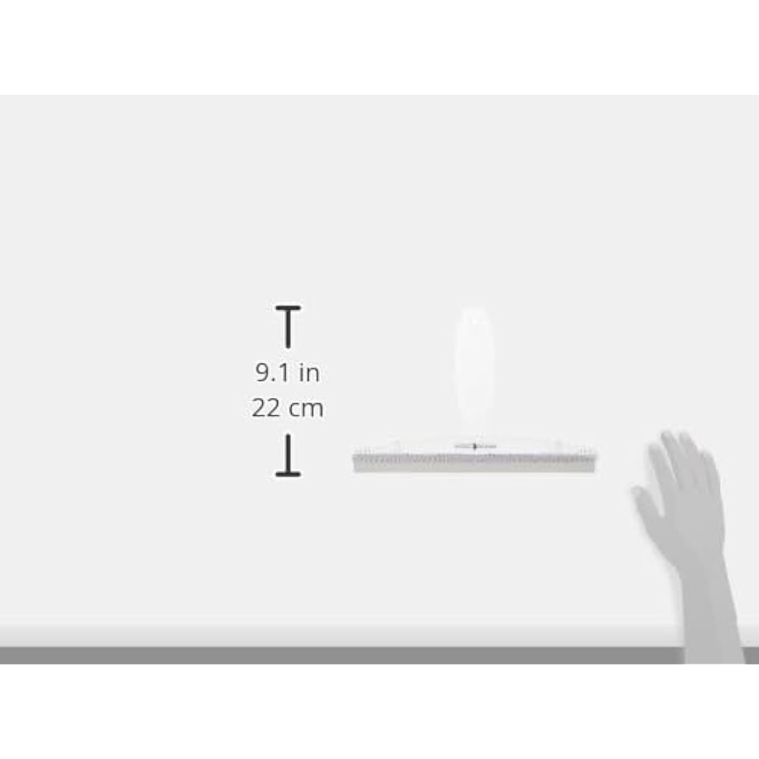 iDesign Shower Squeegee with Strong Suction Cup, Small Plastic Window Squeegee for Shower and Cleaning, Practical Shower Screen Wiper with Wide Rubber Lip, Clear