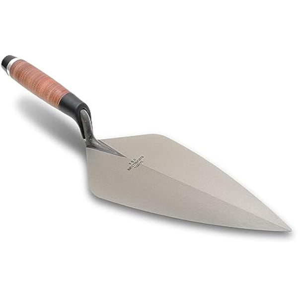 Marshalltown 34L11 Brick Trowel 11in - Leather Handle, Brown