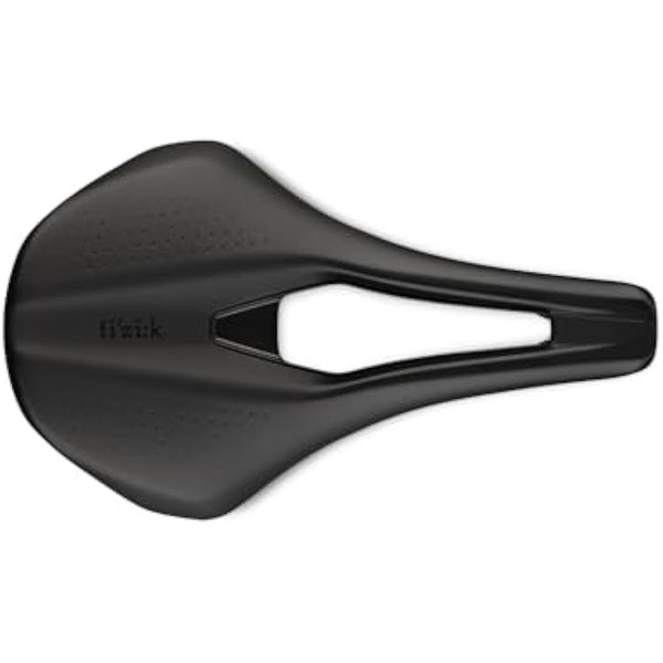 Fizik Tempo Argo R1 Road Bike Saddle, Carbon Shell and Carbon Braided Rails, 160mm Width, Black