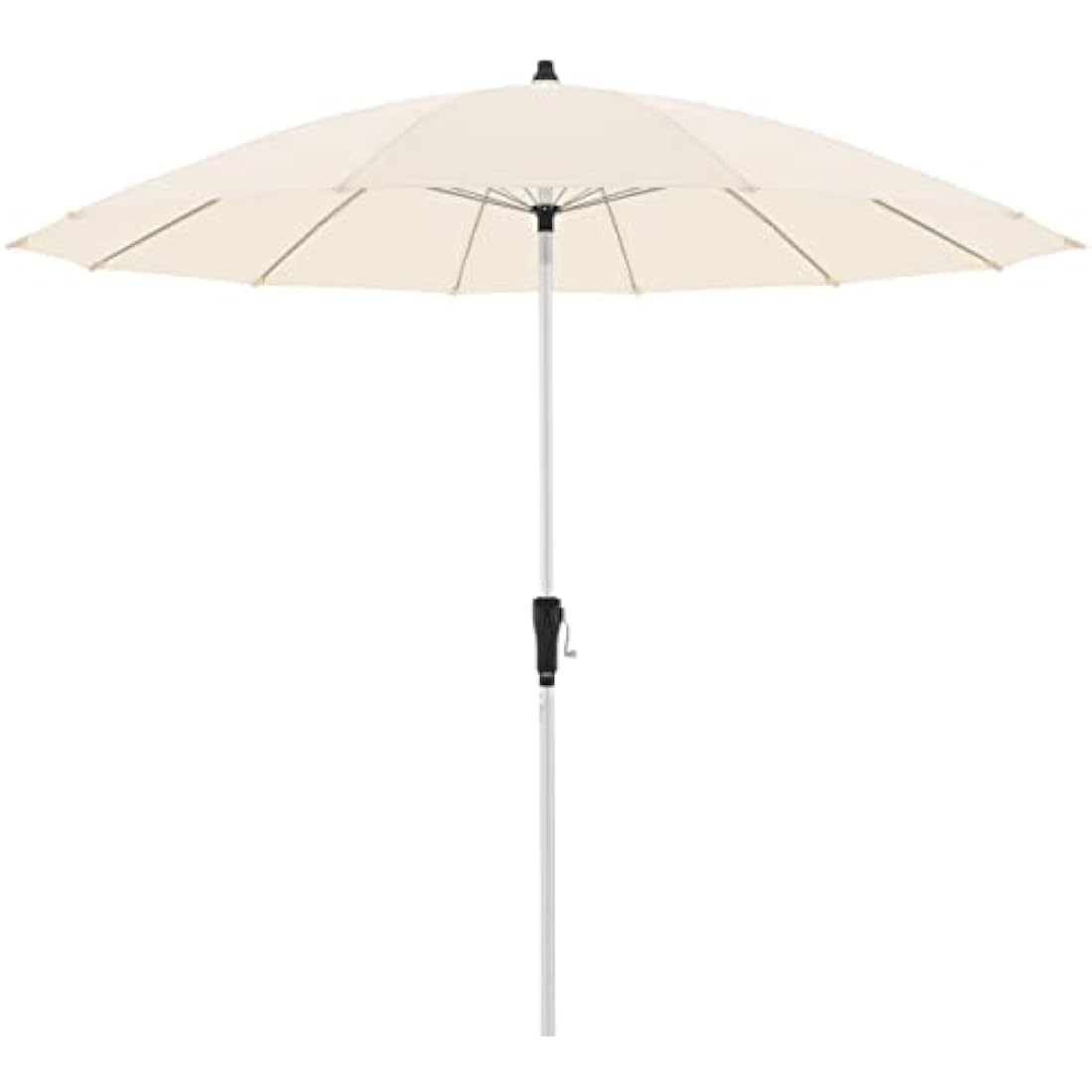 Doppler Parasol Asia Look SL-AZ Auto Tilt 250 cm Nature I Garden Umbrella Bendable I Crank Umbrella with UV Protection 50+ I Crank Umbrella Made of Aluminium I Rainproof Polyester Umbrella Roof
