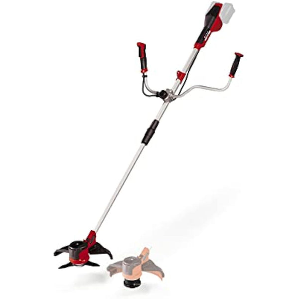 Einhell Power X-Change 36V Cordless Brush Cutter - Powerful Weed Trimmer With Metal Blades- AGILLO 36/255 Solo Battery Strimmer (Battery Not Included), 16x113x35 cm, Red/Black