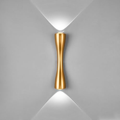KRUIHAN Up and Down Wall Light Creative Gold Wall Lamp Modern Metal Interior Wall Lights LED Wall Lamp Wall Lighting Fixtures for Living