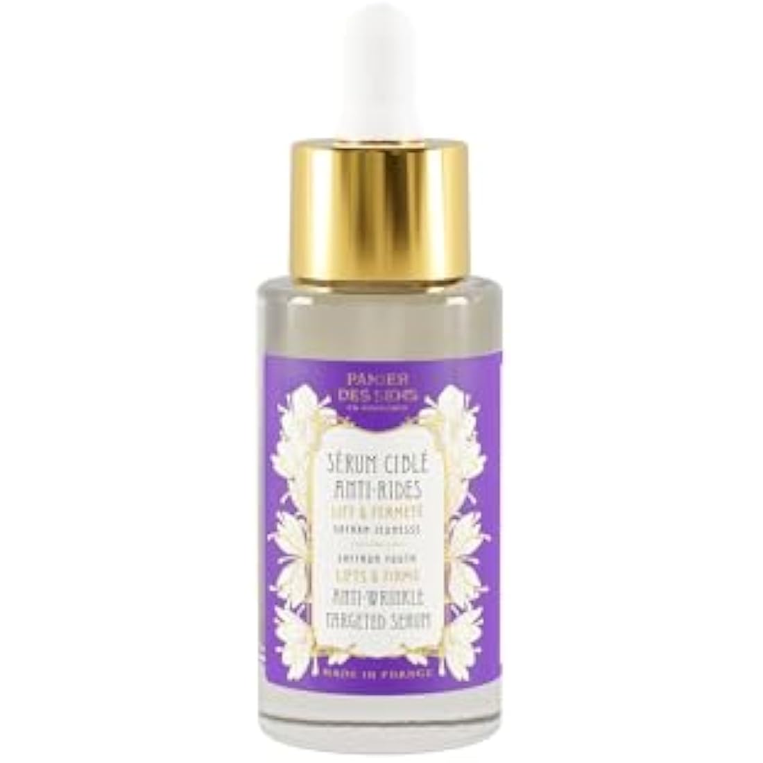 NEW - Panier des Sens - Anti Aging Serum for Face - Saffron Extract + Hyaluronic Acid - Anti Wrinkle & Lift - Skin Care for Women - Hydrating Facial Serum 97% Natural Ingredients - 30 ml