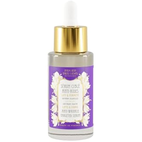 NEW - Panier des Sens - Anti Aging Serum for Face - Saffron Extract + Hyaluronic Acid - Anti Wrinkle & Lift - Skin Care for Women - Hydrating Facial Serum 97% Natural Ingredients - 30 ml