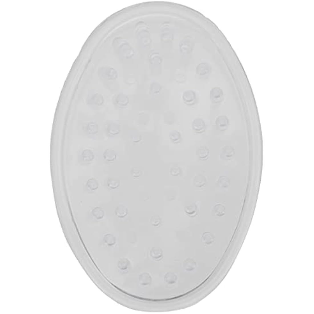 iDesign Hand Soap Holders, Small Oval Soap Dish Made of Durable Plastic, Set of 3 Practical Soap Trays for Bathroom, Toilet or Kitchen Sink, Clear