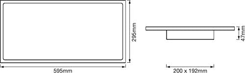 Luminaire: for ceiling/wall, SMART+ Panel Tunable White / 15 W, 220…240 V, Tunable White, 2700…6500 K, body material: aluminum, IP20, 1-pack