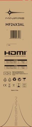 Minifire 27 Inch Gaming Monitor, 180Hz, Curved Gaming Monitor, Built in Speaker, Crosshair, 1Ms, sRGB130%, FHD 1080P Computer Screen, VESA Compatible, Eye Care Adaptive Sync HDMI＆DP Prots （MFG27C1 ）