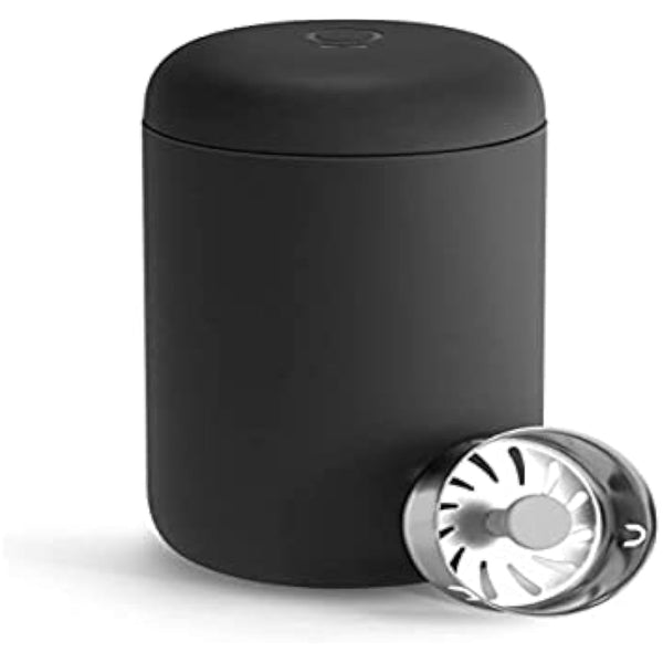 Fellow 12 oz Carter Move Travel Mug - Vacuum-Insulated Stainless Steel Travel Coffee Mug - Coffee Tumbler with Ceramic Interior and Splash Guard - Matte Black