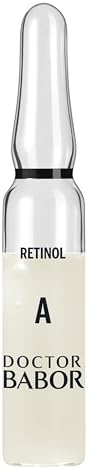 DOCTOR BABOR Renewal Ampoules, Serum Concentrate for Face, with Anti-Ageing Effect, Finer and Smoother Skin, Encapsulated Retinol with Bakuchiol and Tripeptide, Vegan Formula, 7 x 2 ml