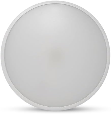 22W LED Bulkhead Light - Ultra Slim Indoor Outdoor IP65 Waterproof Microwave Motion Sensor Detector with Dim Mode Function (Cool White 4000K)