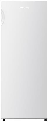 Fridgemaster MTZ55153E Freestanding Upright Freezer, 165 Litres, 143 cm Tall, 4 Star Freezer Rating, 55cm width, E Rated in White