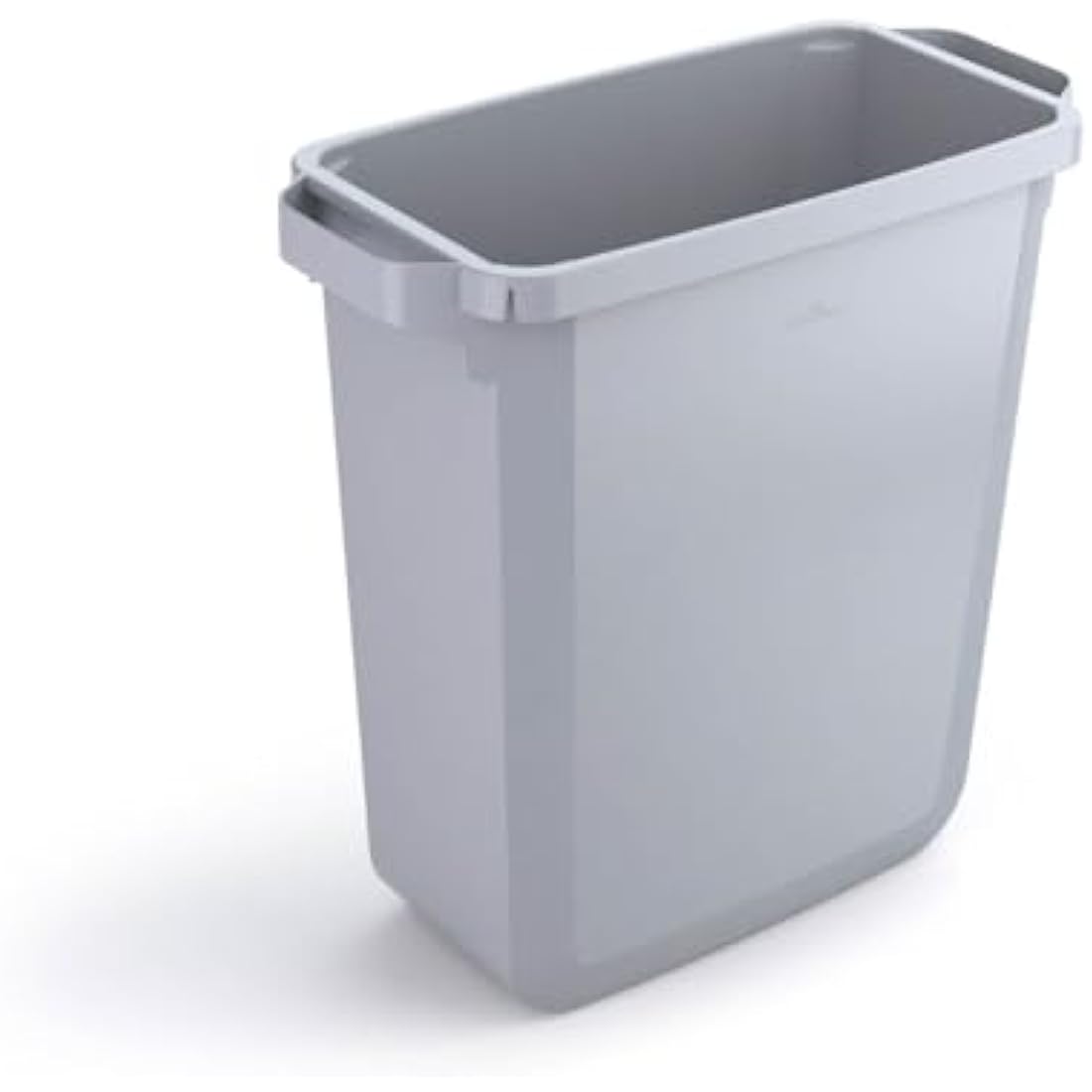 Durable DURABIN 60 Rectangular Waste Bin Grey | 60 Litre Capacity | Food and Freezer Safe | Perfect for Waste Collection or Recycling