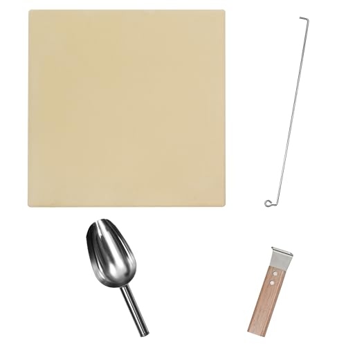 George Foreman Outdoor 12 Inch Wood Pellet Portable Wood Fired Pizza Oven Stainless Steel with Paddle and Carry Bag, BBQ Oven & Smoker, Foldable Legs GFWPPO1SSPC