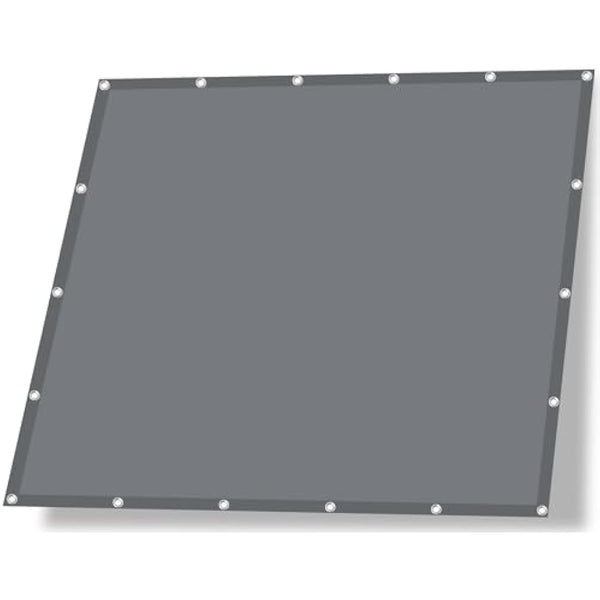 IMSGVIFO Awning Waterproof with Eyelets, UV Protection Sun Protection, Weather Protection, Weather Resistant, Parasol Awning for Patio Roof, Balcony, Conservatory, Swimming Pool, Dark Grey, 4 x 4 m