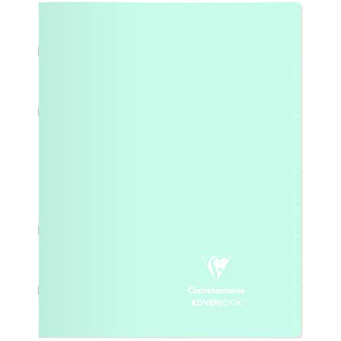 Clairefontaine 981481C Lot de 10 Cahiers Agrafés Koverbook Blush - 24x32 cm - 96 Pages Grands Carreaux - Papier Blanc 90 g - Couverture Polypro Opaque - Couleurs Aléatoires